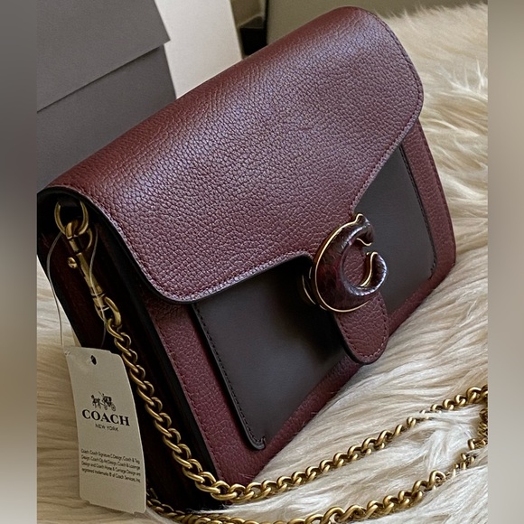 C4203 - Coach Tabby Chain Clutch in Colorblock with Snakeskin Detail - Picture 6 of 13